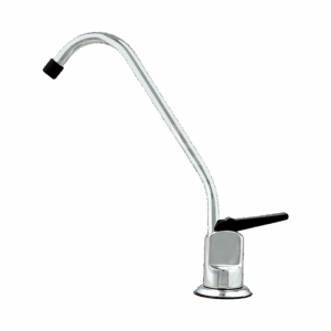 Spring Loaded Faucet with Black Lever